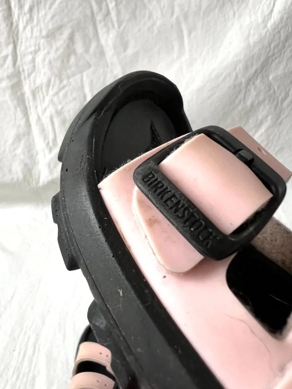 Birkenstock sandals Mogami Kids EU 25 size 7 pink black sport sole ankle strap